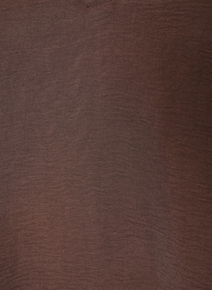 Chemisier &agrave; manches 3/4, Marron, Packshot image number 2
