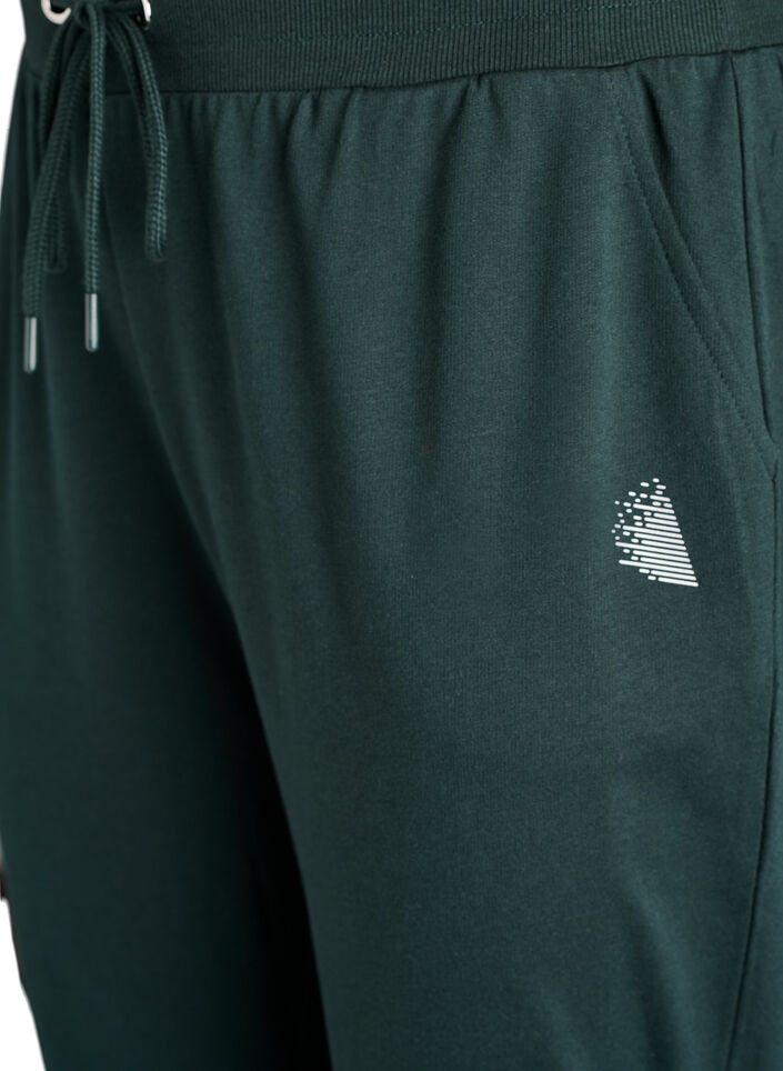 Pantalon de surv&ecirc;tement ample avec poches, Vert fonc&eacute;, Packshot image number 2
