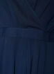 Robe maxi avec encolure cache-c&oelig;ur et manches longues, Bleu, Packshot image number 2