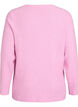 Blouse en maille chin&eacute;e &agrave; col rond, Rose, Packshot image number 1