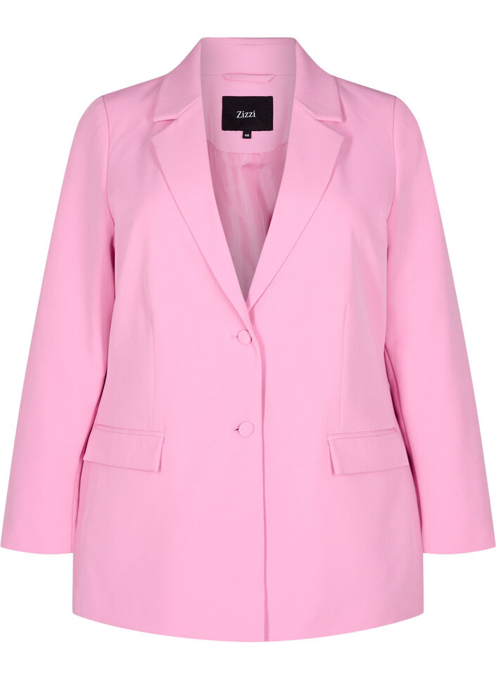 Blazer classique avec fermeture boutonn&eacute;e, Rose, Packshot image number 0