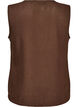 Gilet sans manches avec col en V et boutons, Marron, Packshot image number 1