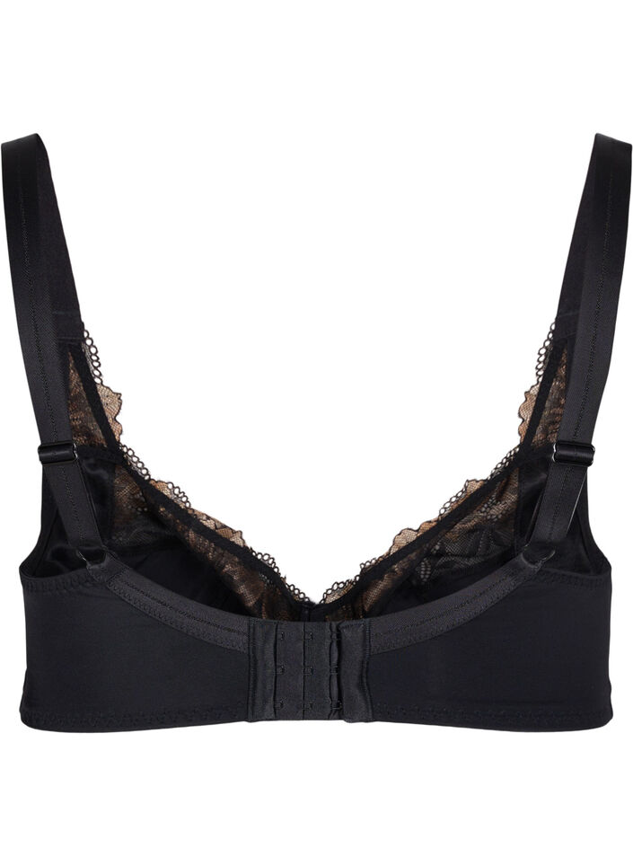 Soutien-gorge à armatures en dentelle, Black, Packshot image number 1