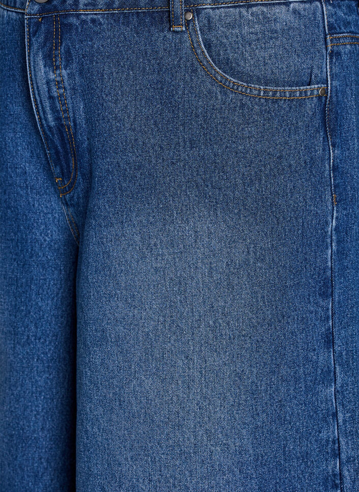 Short en jean taille haute, Bleu, Packshot image number 2