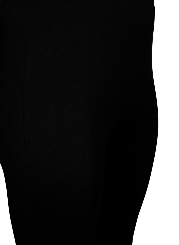 Legging en viscose avec fente à l'avant, Noir, Packshot image number 2
