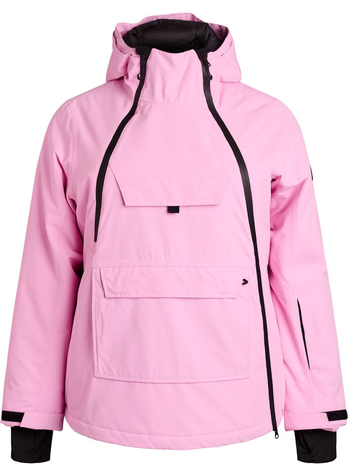 Anorak de ski fonctionnel avec capuche, Rose, Packshot image number 0