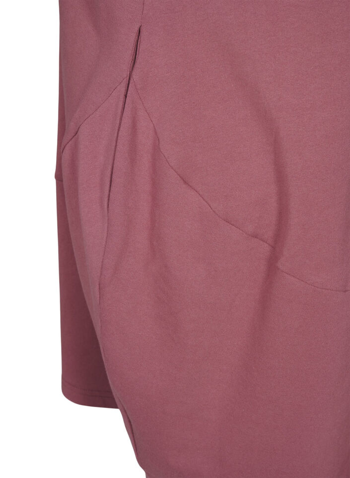 Robe ballon en coton avec poches, Rose, Packshot image number 4