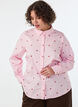 Chemise avec cerises brod&eacute;es, Rose, Model image number 0