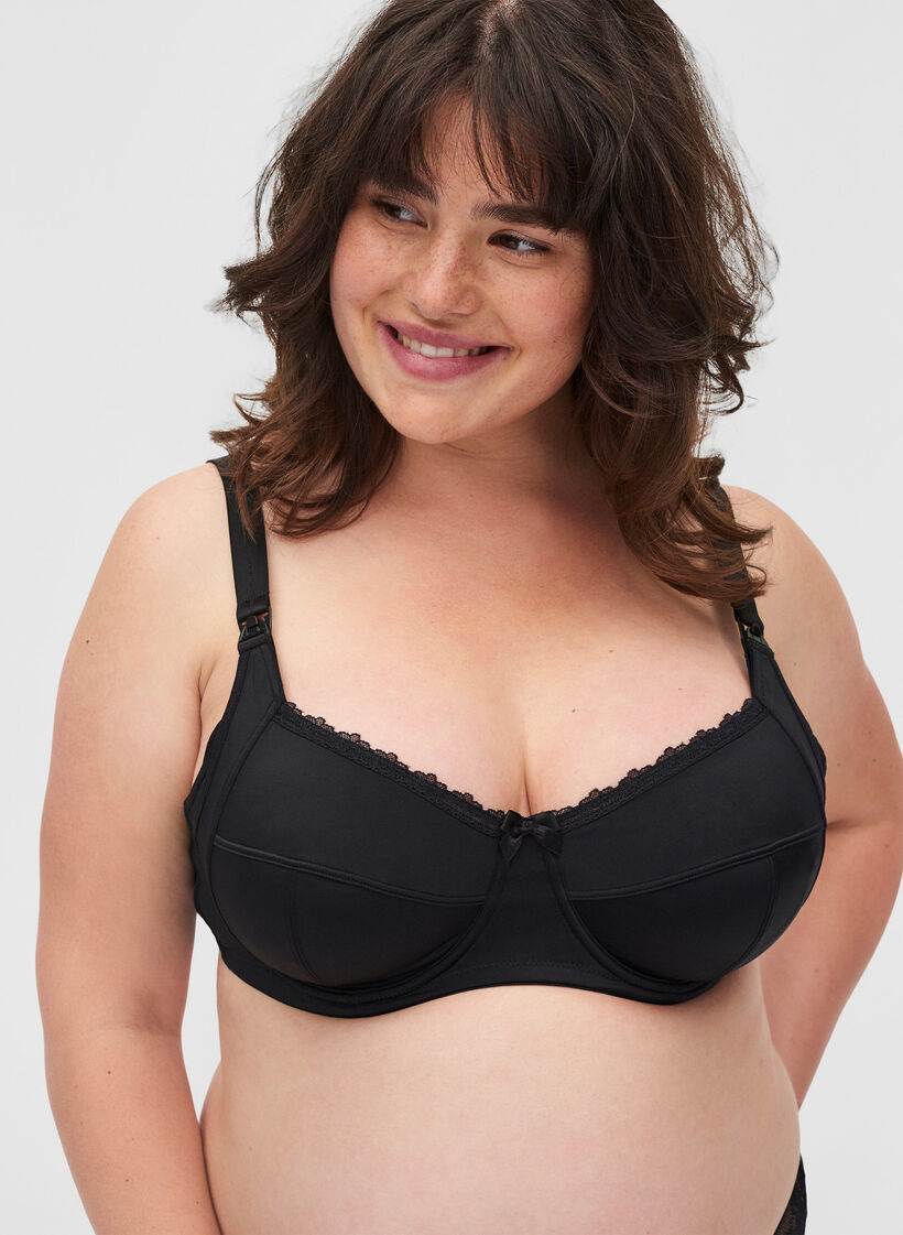 Soutien-gorge d'allaitement Figa à armatures, Black, Model image number 0