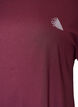 T-shirt de sport couleur unie, Bordeaux, Packshot image number 2