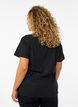 T-shirt imprim&eacute;, Noir, Model image number 2
