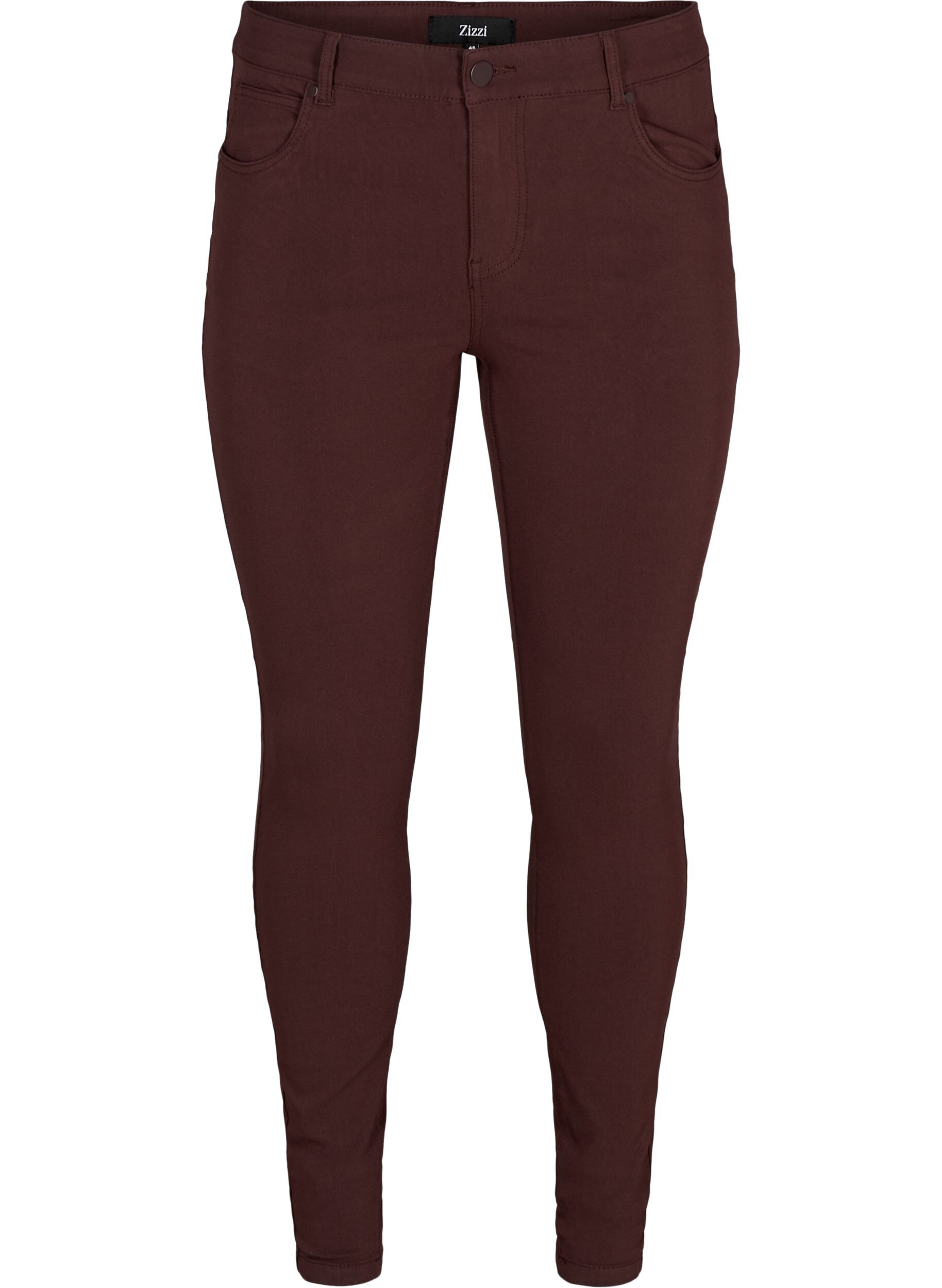 Zizzi Pantalon, Bordeaux fonc&eacute;, Packshot image number 0