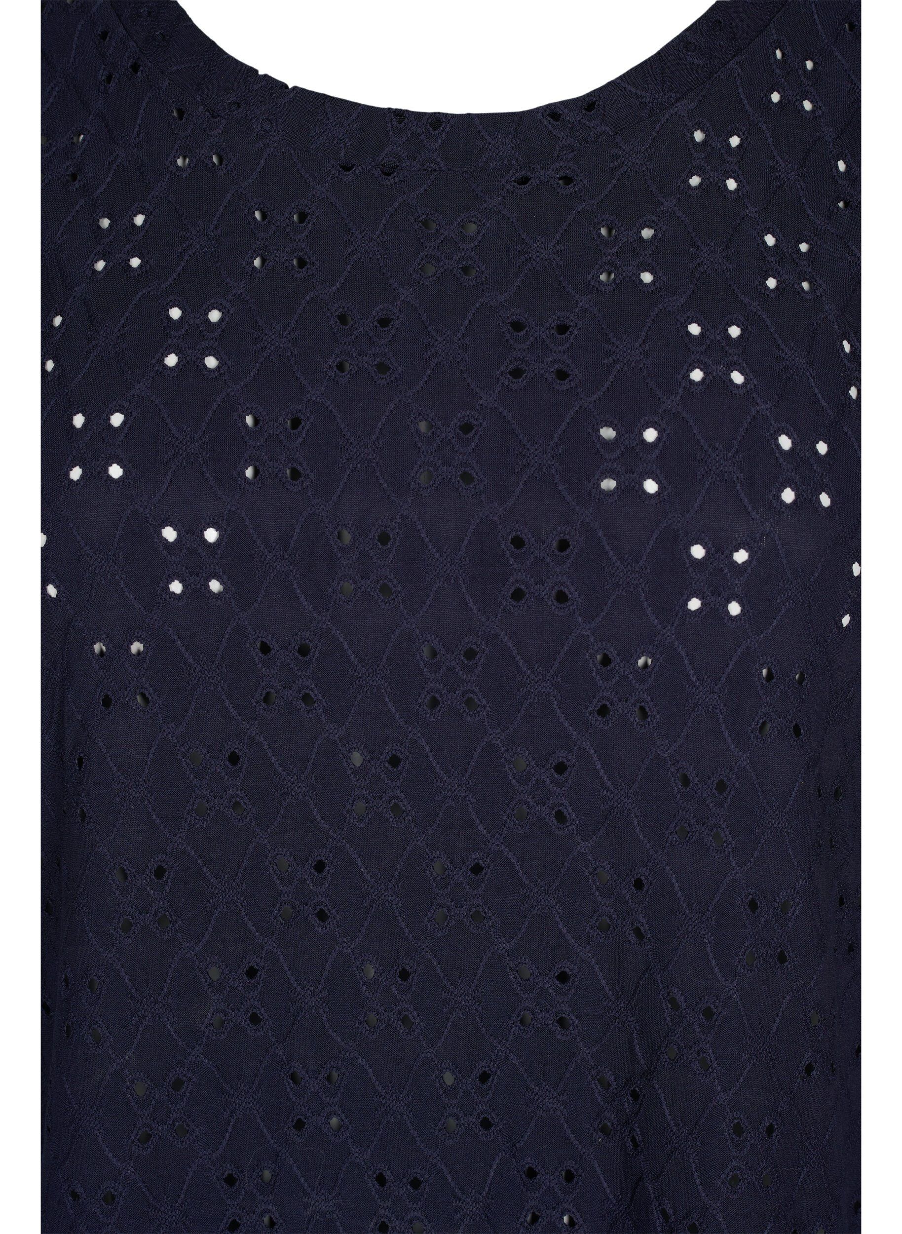 Zizzi Haut avec broderie anglaise, Night Sky, Packshot image number 2