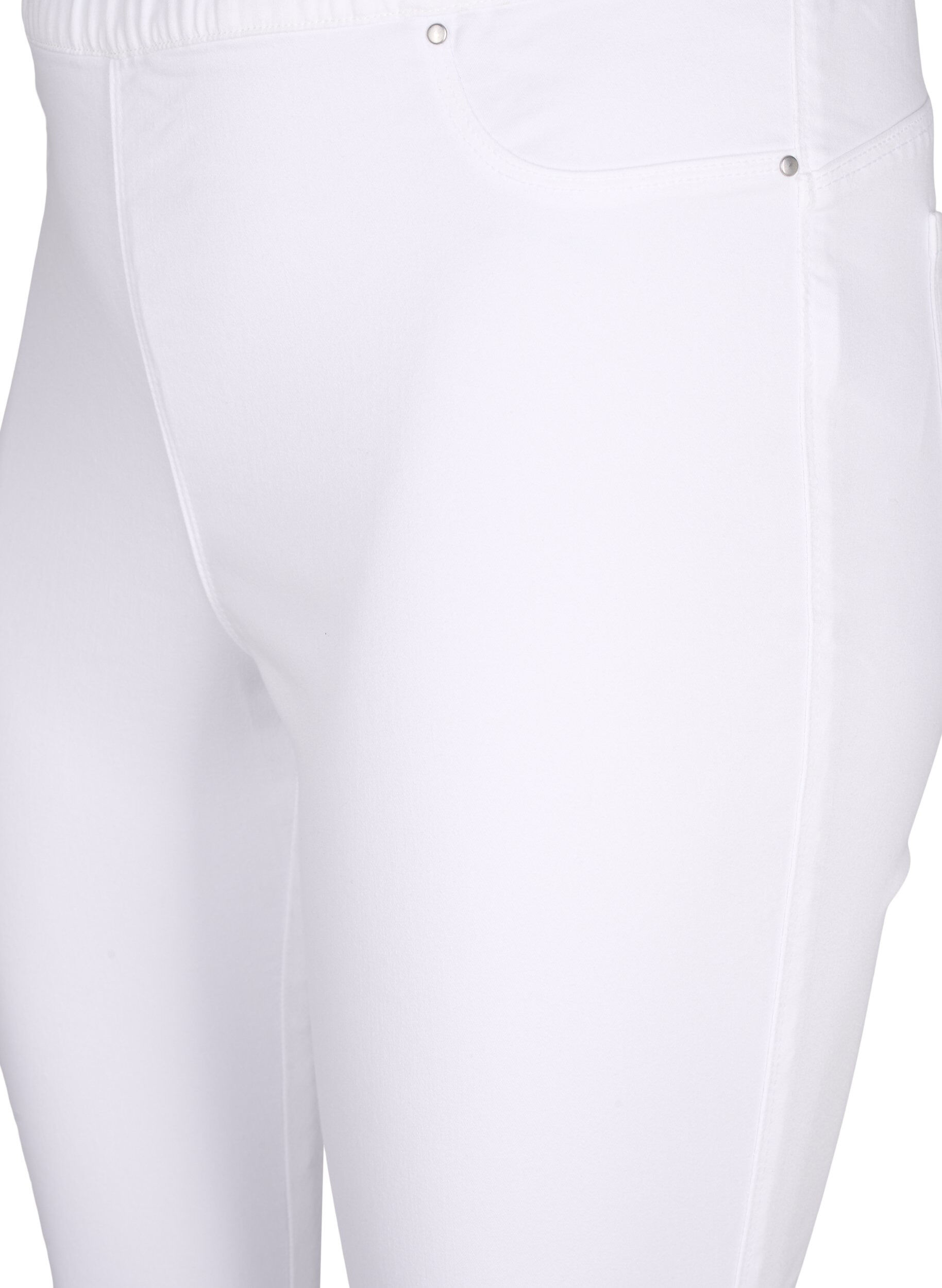 Zizzi Jeggings &agrave; taille haute, Blanc, Packshot image number 2