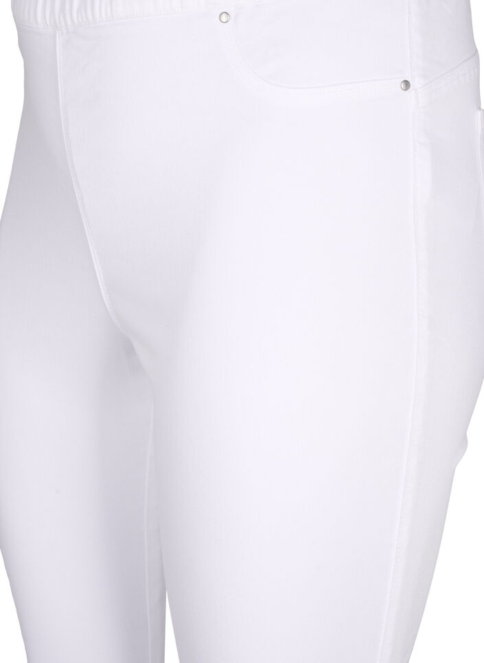 Jeggings &agrave; taille haute, Blanc, Packshot image number 2