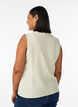 Gilet ray&eacute; en lin et viscose, Vert clair, Model image number 2
