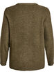 Blouse en maille chin&eacute;e &agrave; col rond, Vert fonc&eacute;, Packshot image number 1