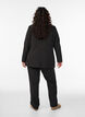 Pantalon avec poches et jambes droites, Noir, Model image number 1