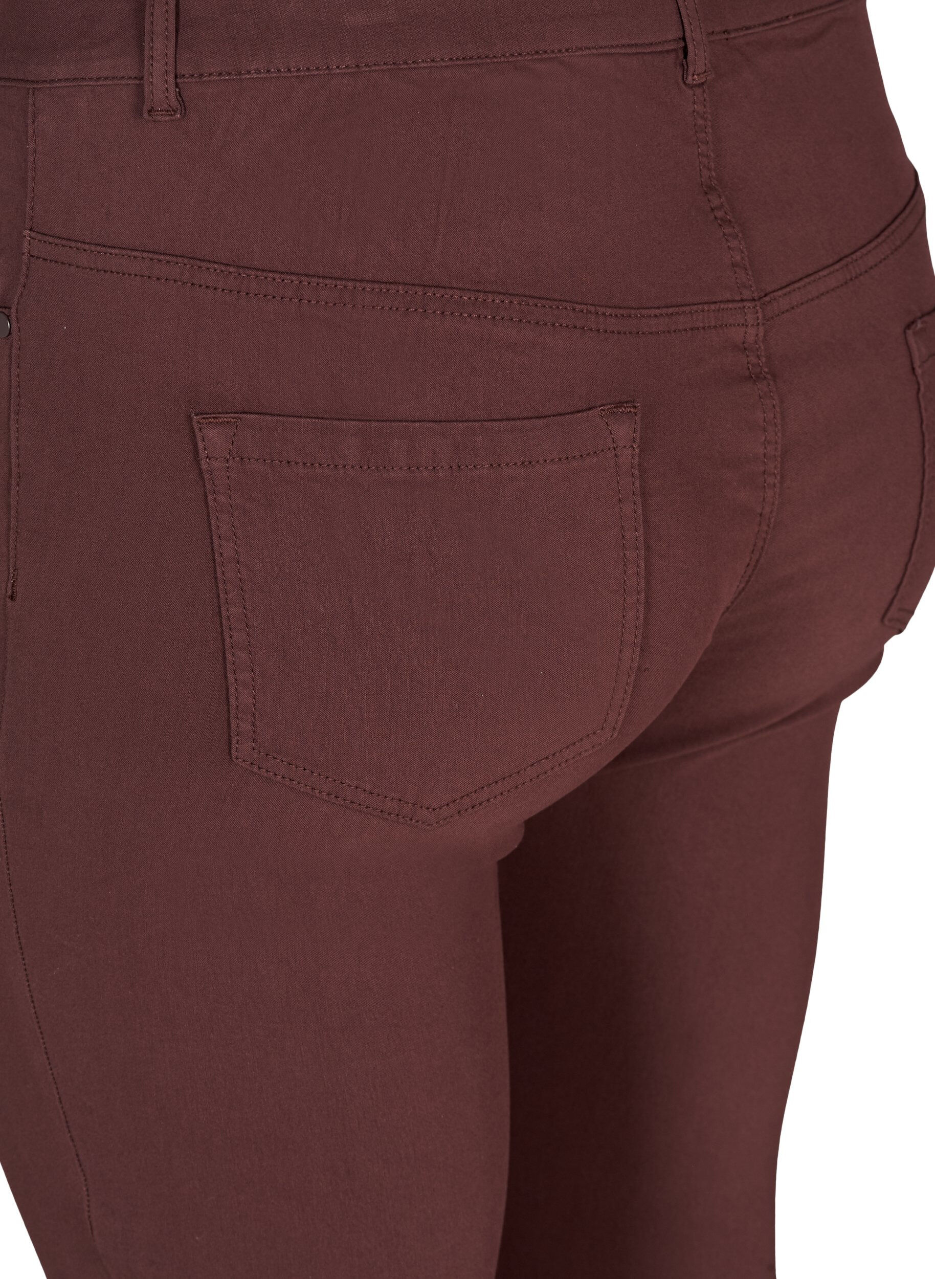 Zizzi Pantalon, Bordeaux fonc&eacute;, Packshot image number 3