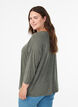 Blouse en jersey avec manches 3/4, Vert, Model image number 2