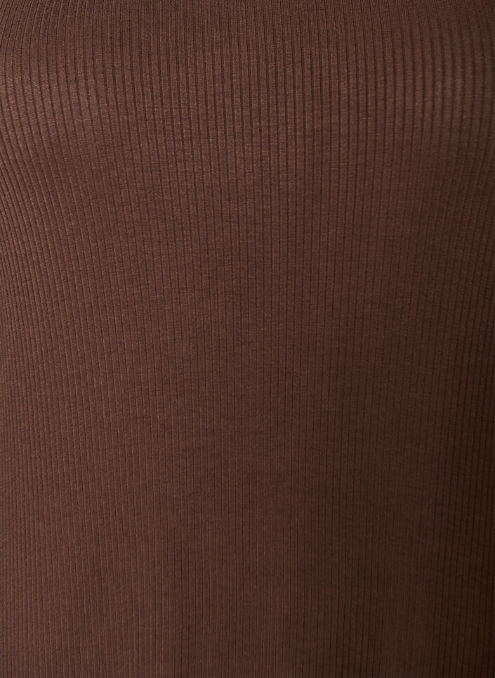 Robe c&ocirc;tel&eacute;e sans manches en viscose, Marron, Packshot image number 2