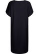 Robe &agrave; col en V en viscose, Noir, Packshot image number 1