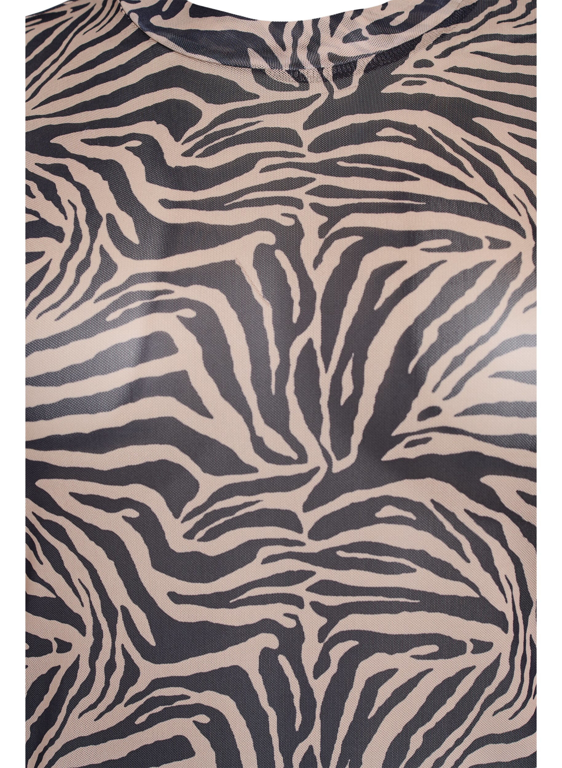 Zizzi Chemisier en maille &agrave; manches courtes, Noir, Packshot image number 2