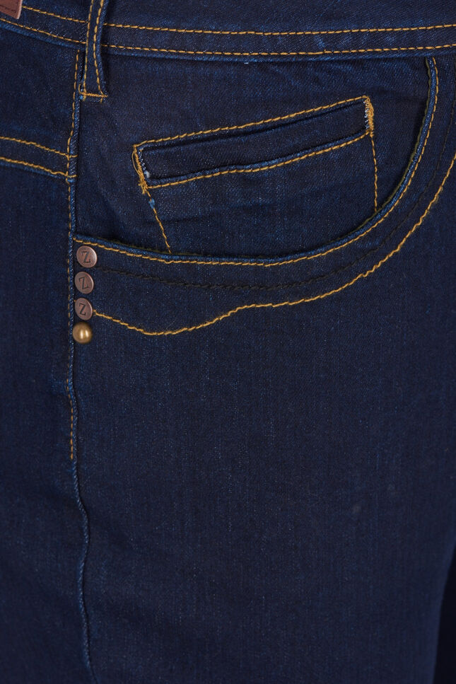 Jean Vilma coupe slim &agrave; taille haute, Bleu, Packshot image number 2