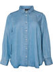 Chemise en jean en lyocell avec boutons-pression, Bleu Clair, Packshot image number 0