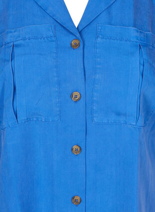 Chemise à manches courtes avec poches poitrine, Dazzling Blue, Packshot image number 2
