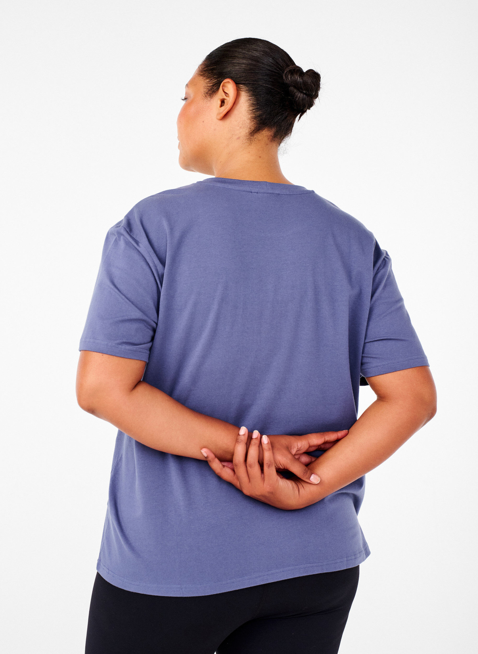 Zizzi T-shirt sportif en coton biologique, , Model image number 2