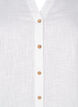 Chemisier en coton avec un col en V, Blanc, Packshot image number 2