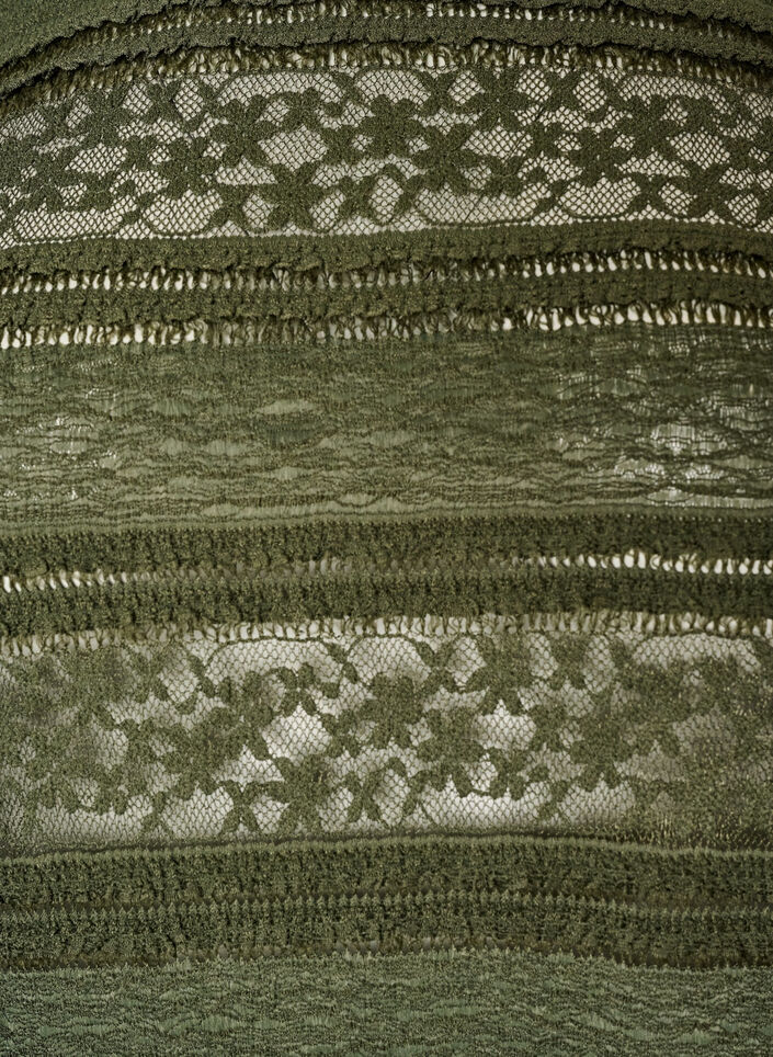 Blouse en dentelle avec manches longues, Vert fonc&eacute;, Packshot image number 2