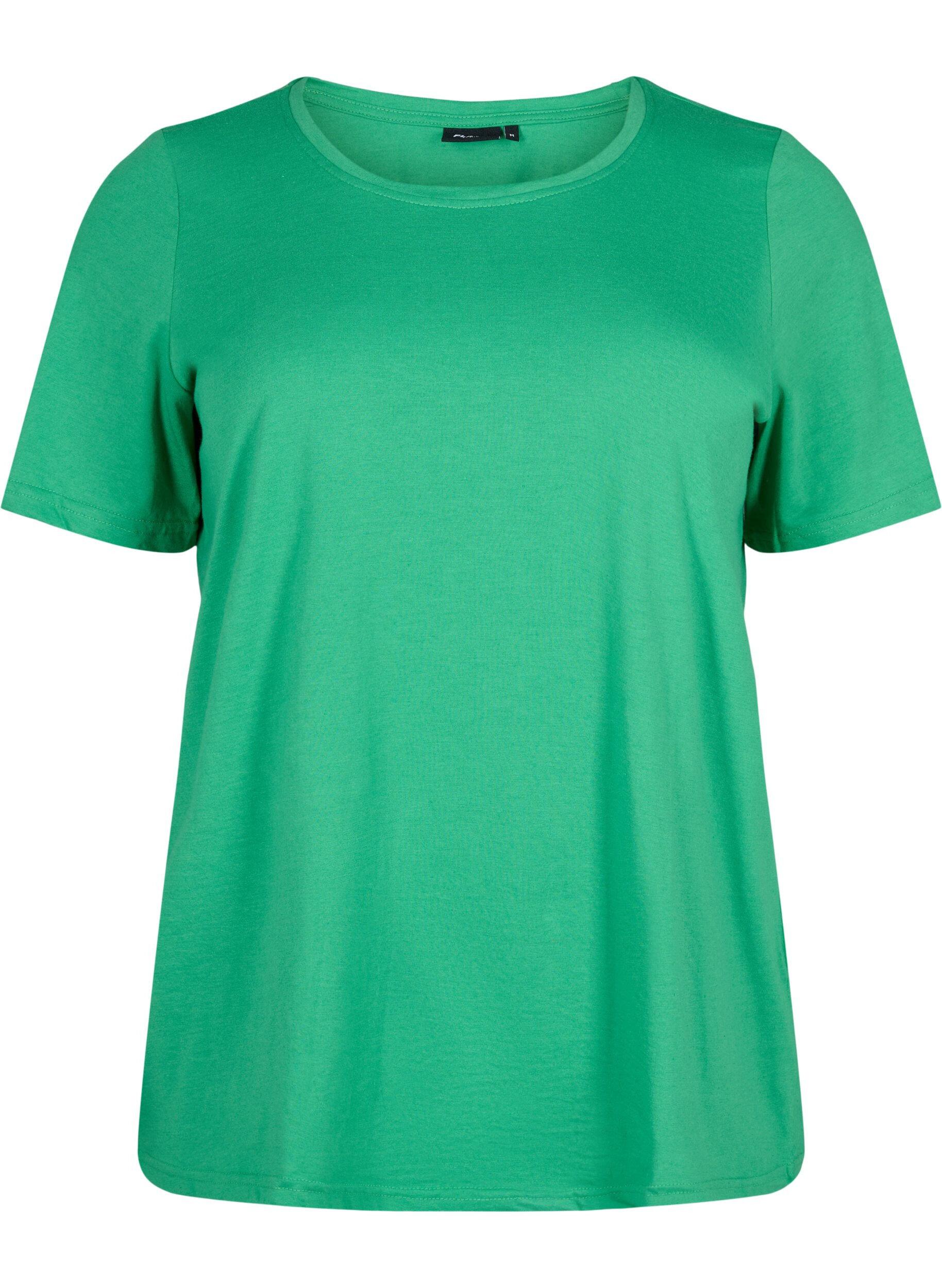 Zizzi FLASH - T-shirt &agrave; col rond, Kelly Green, Packshot image number 0