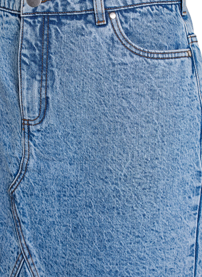 Jupe courte en jean avec poches, Bleu Clair, Packshot image number 2