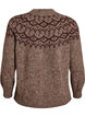 Pull &agrave; motifs nordiques, Marron, Packshot image number 1