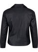 Veste en cuir imit&eacute; de motard, Noir, Packshot image number 1