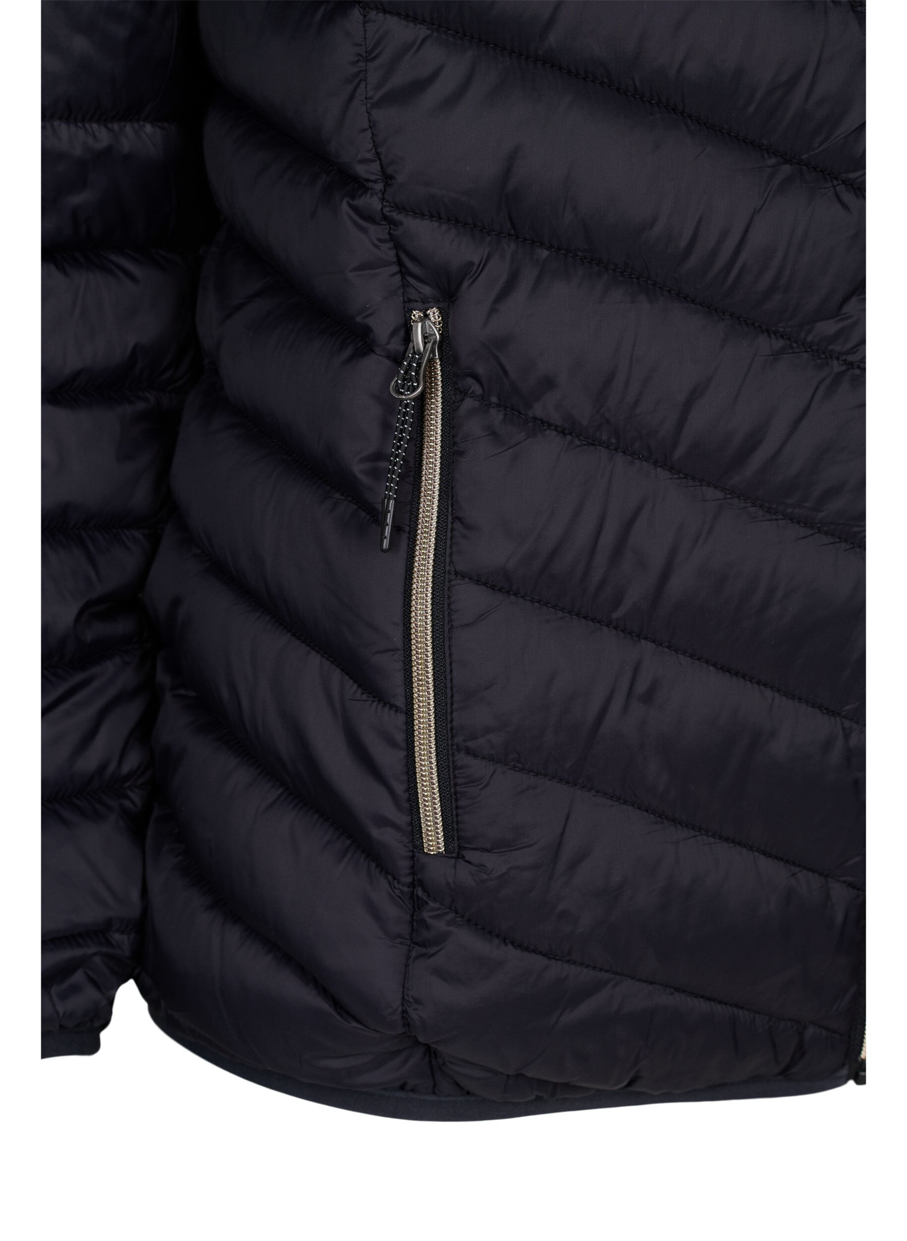 ZizziDoudoune l&eacute;g&egrave;re matelass&eacute;e &agrave; capuche, Noir, Packshot image number 3