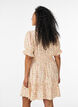 Robe courte en viscose avec volants, Jaune, Model image number 2