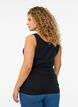 Haut basique en coton, Noir, Model image number 2