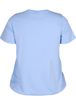 T-shirt en coton à manches courtes avec bord élastique, Serenity w. Live, Packshot image number 1