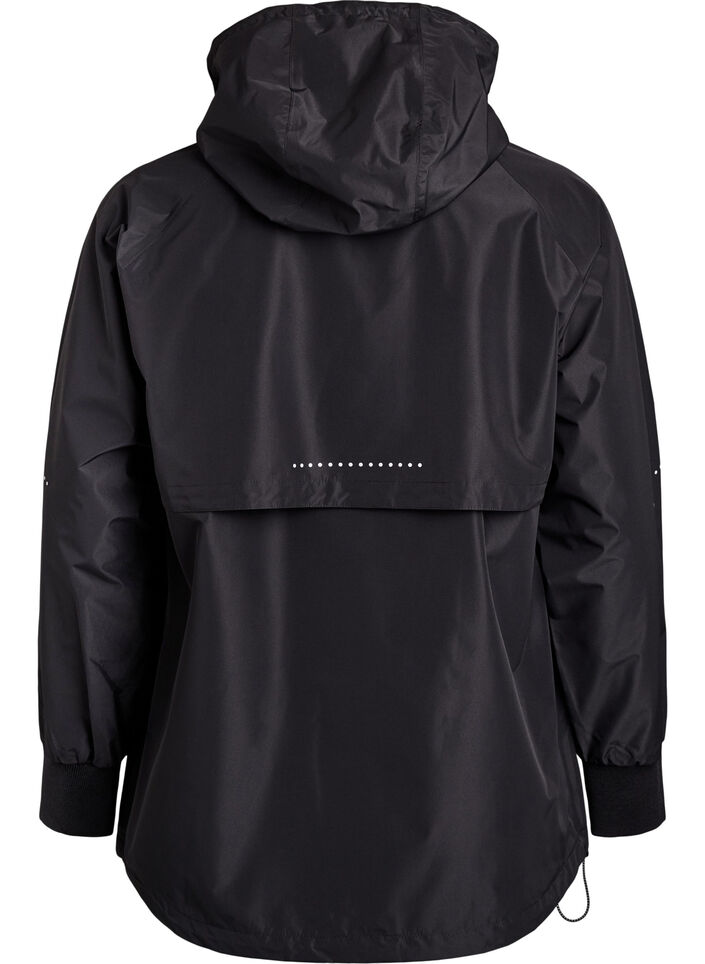 Veste de pluie avec détails réfléchissants, Noir, Packshot image number 1