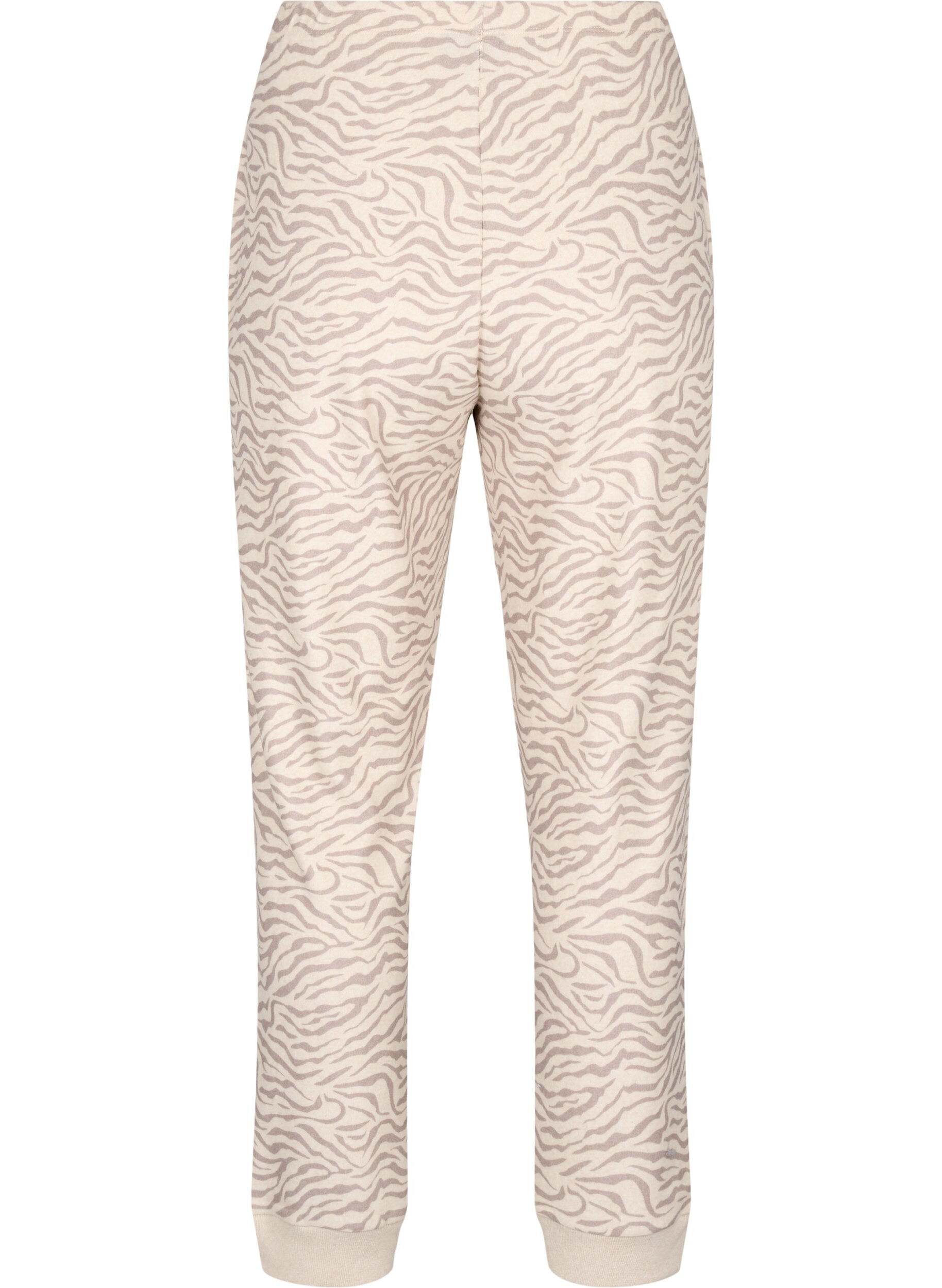 Zizzi Pantalon en velours imprim&eacute;, Pink Tint AOP, Packshot image number 1