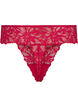 String en dentelle à taille régulière, Rouge, Packshot image number 1