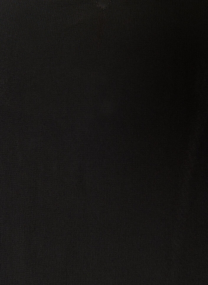 Robe en viscose avec volants et manches transparentes, Noir, Packshot image number 2