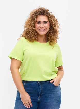 T-shirt en coton basique, Sharp Green, Model image number 0