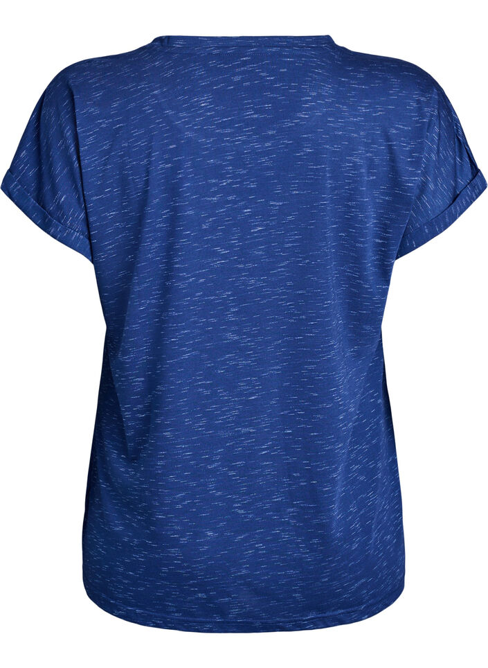 T-shirt d'entra&icirc;nement ample &agrave; manches courtes, Bleu, Packshot image number 1