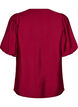 Blouse avec manches ballon et col en V, Bordeaux, Packshot image number 1