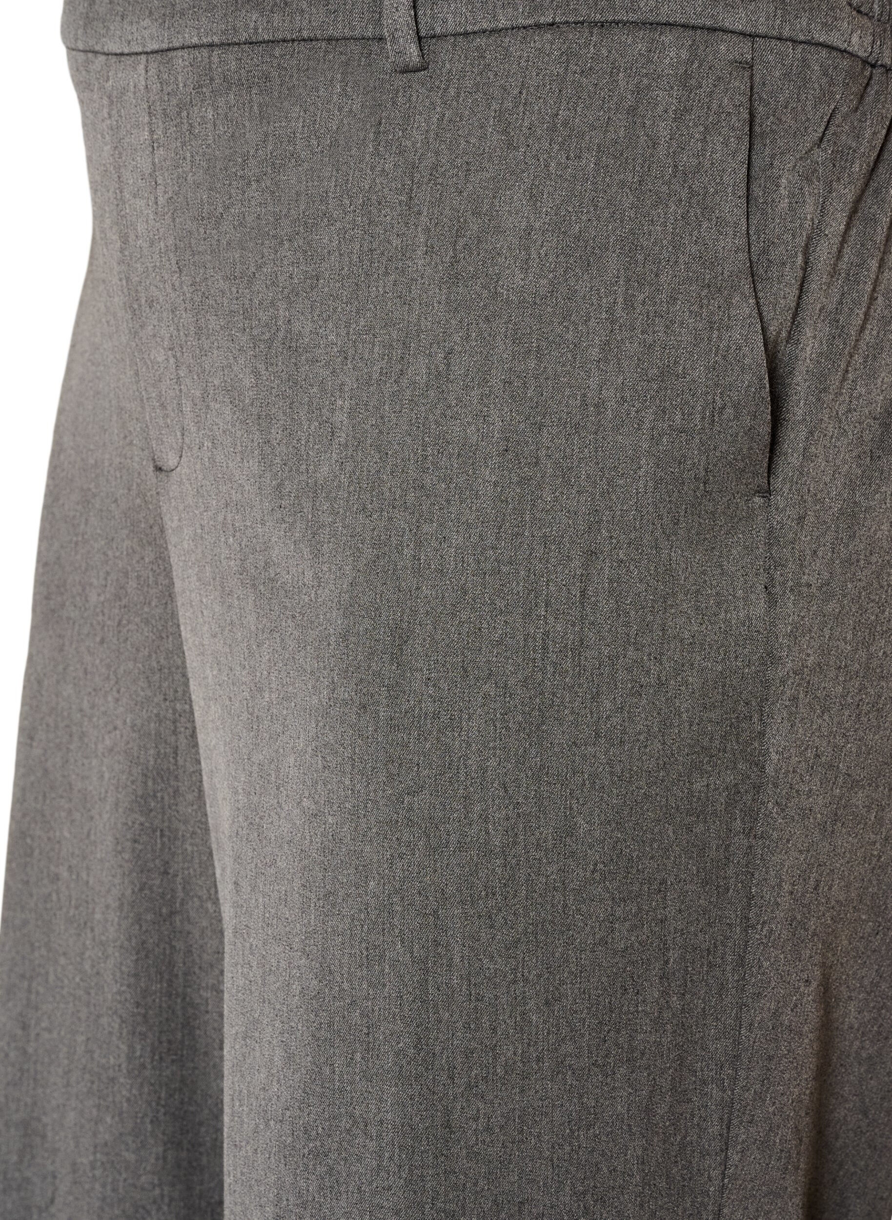 ZizziPantalon de costume taille haute coupe droite, Gris anthracite, Packshot image number 2