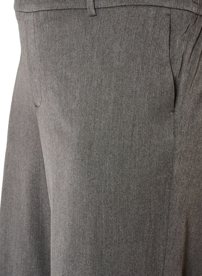 Pantalon de costume taille haute coupe droite, Gris anthracite, Packshot image number 2